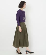 NHHJS01270 GIANNI LO GIUDICE(小さいサイズ)(メゾン ドゥ サンク) [日本製]ペーパークロスナイロンスカート オレンジブラウン