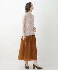 NHHJS01270 GIANNI LO GIUDICE(小さいサイズ)(メゾン ドゥ サンク) [日本製]ペーパークロスナイロンスカート オレンジブラウン