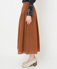 NHHJS01270 GIANNI LO GIUDICE(小さいサイズ)(メゾン ドゥ サンク) [日本製]ペーパークロスナイロンスカート オレンジブラウン