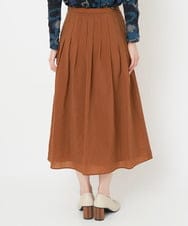 NHHJS01270 GIANNI LO GIUDICE(小さいサイズ)(メゾン ドゥ サンク) [日本製]ペーパークロスナイロンスカート オレンジブラウン