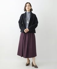 NHHJS20270 GIANNI LO GIUDICE(小さいサイズ)(メゾン ドゥ サンク) [セットアップ対応/洗える]ステッチドビースカート パープル