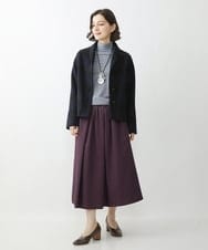 NHHJS20270 GIANNI LO GIUDICE(小さいサイズ)(メゾン ドゥ サンク) [セットアップ対応/洗える]ステッチドビースカート パープル