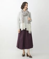 NHHJS20270 GIANNI LO GIUDICE(小さいサイズ)(メゾン ドゥ サンク) [セットアップ対応/洗える]ステッチドビースカート パープル