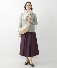 NHHJS20270 GIANNI LO GIUDICE(小さいサイズ)(メゾン ドゥ サンク) [セットアップ対応/洗える]ステッチドビースカート パープル