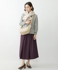 NHHJS20270 GIANNI LO GIUDICE(小さいサイズ)(メゾン ドゥ サンク) [セットアップ対応/洗える]ステッチドビースカート パープル