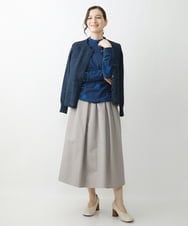NHHJS20270 GIANNI LO GIUDICE(小さいサイズ)(メゾン ドゥ サンク) [セットアップ対応/洗える]ステッチドビースカート パープル