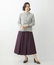 NHHJS20270 GIANNI LO GIUDICE(小さいサイズ)(メゾン ドゥ サンク) [セットアップ対応/洗える]ステッチドビースカート パープル