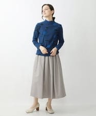 NHHJS20270 GIANNI LO GIUDICE(小さいサイズ)(メゾン ドゥ サンク) [セットアップ対応/洗える]ステッチドビースカート パープル