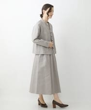 NHHJS20270 GIANNI LO GIUDICE(小さいサイズ)(メゾン ドゥ サンク) [セットアップ対応/洗える]ステッチドビースカート パープル