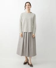 NHHJS20270 GIANNI LO GIUDICE(小さいサイズ)(メゾン ドゥ サンク) [セットアップ対応/洗える]ステッチドビースカート パープル