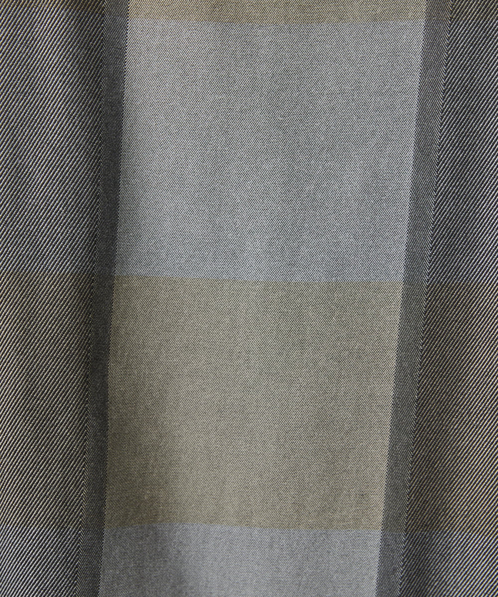 NHHJU21330 GIANNI LO GIUDICE(小さいサイズ)(メゾン ドゥ サンク) 先染めチェックギャバジンスカート ブラウン系