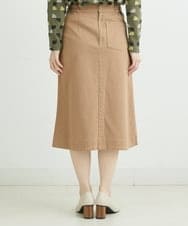 NHHLD60150 GIANNI LO GIUDICE(小さいサイズ)(メゾン ドゥ サンク) 【洗える】チノストレッチセミフレアスカート ベージュ