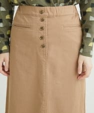 NHHLD60150 GIANNI LO GIUDICE(小さいサイズ)(メゾン ドゥ サンク) 【洗える】チノストレッチセミフレアスカート ベージュ