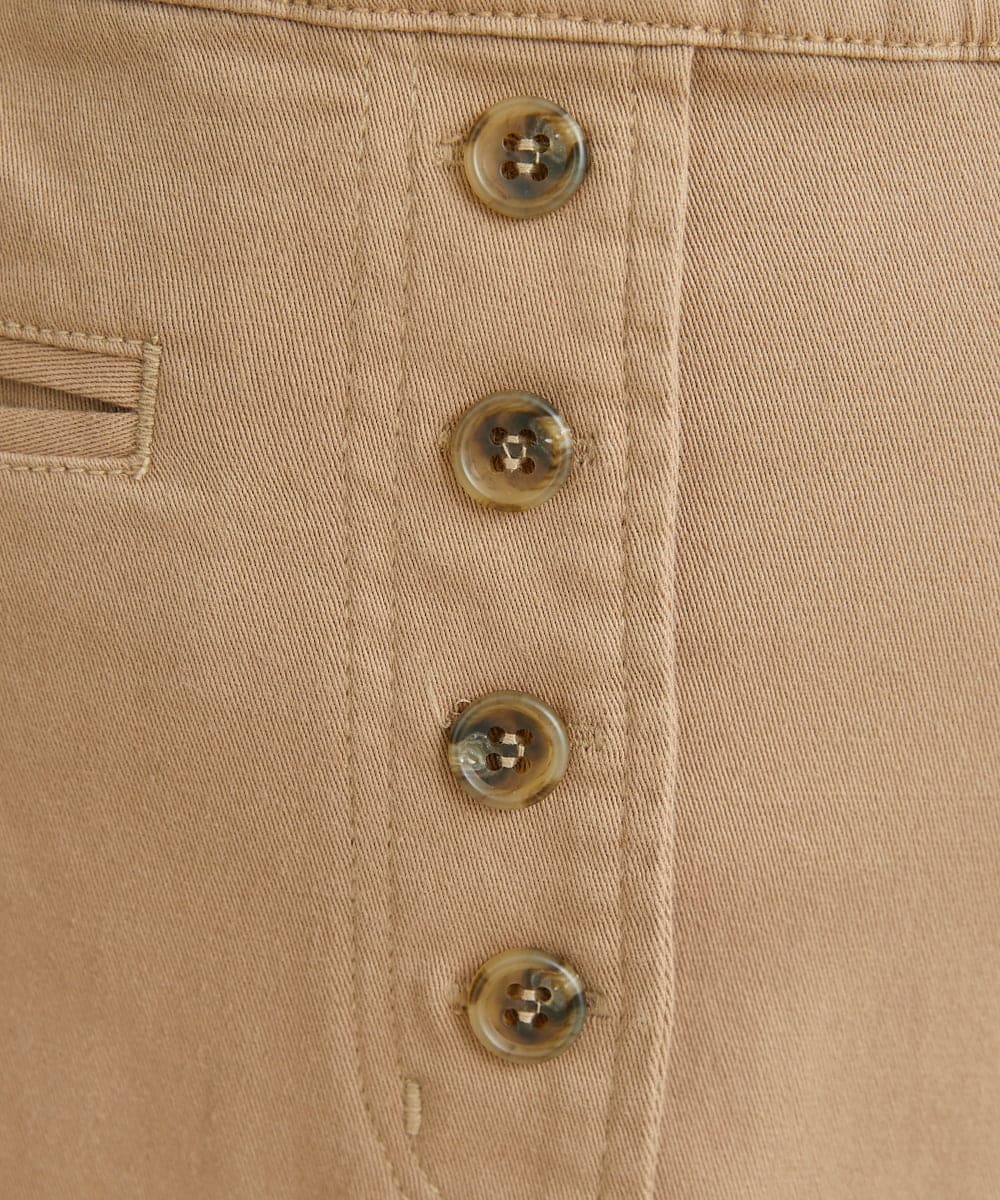 NHHLD60150 GIANNI LO GIUDICE(小さいサイズ)(メゾン ドゥ サンク) 【洗える】チノストレッチセミフレアスカート ベージュ