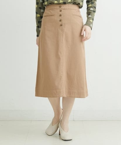 NHHLD60150 GIANNI LO GIUDICE(小さいサイズ) 【洗える】チノストレッチセミフレアスカート