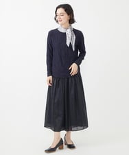 NHKAA06180 GIANNI LO GIUDICE(小さいサイズ)(メゾン ドゥ サンク) [日本製]ウェーブタックボーダーカットソー アイボリー