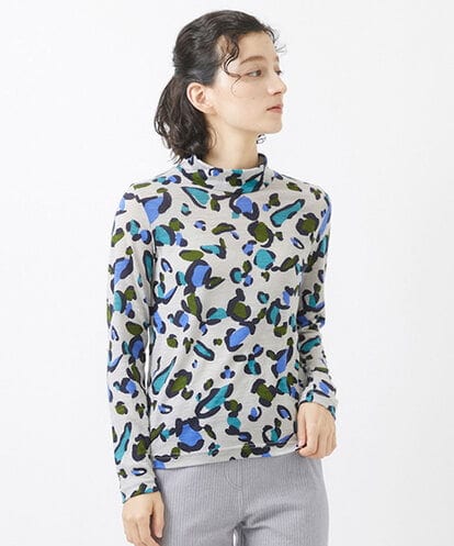 NHKAB10250  [日本製]ウールガーゼ天竺アニマルカットソー