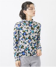 NHKAB10250 GIANNI LO GIUDICE(小さいサイズ)(メゾン ドゥ サンク) [日本製]ウールガーゼ天竺アニマルカットソー ライトグレー系