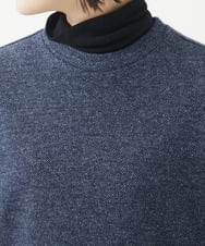 NHKAB40290 GIANNI LO GIUDICE(小さいサイズ)(メゾン ドゥ サンク) デニムライクジャージーカットソー ネイビー