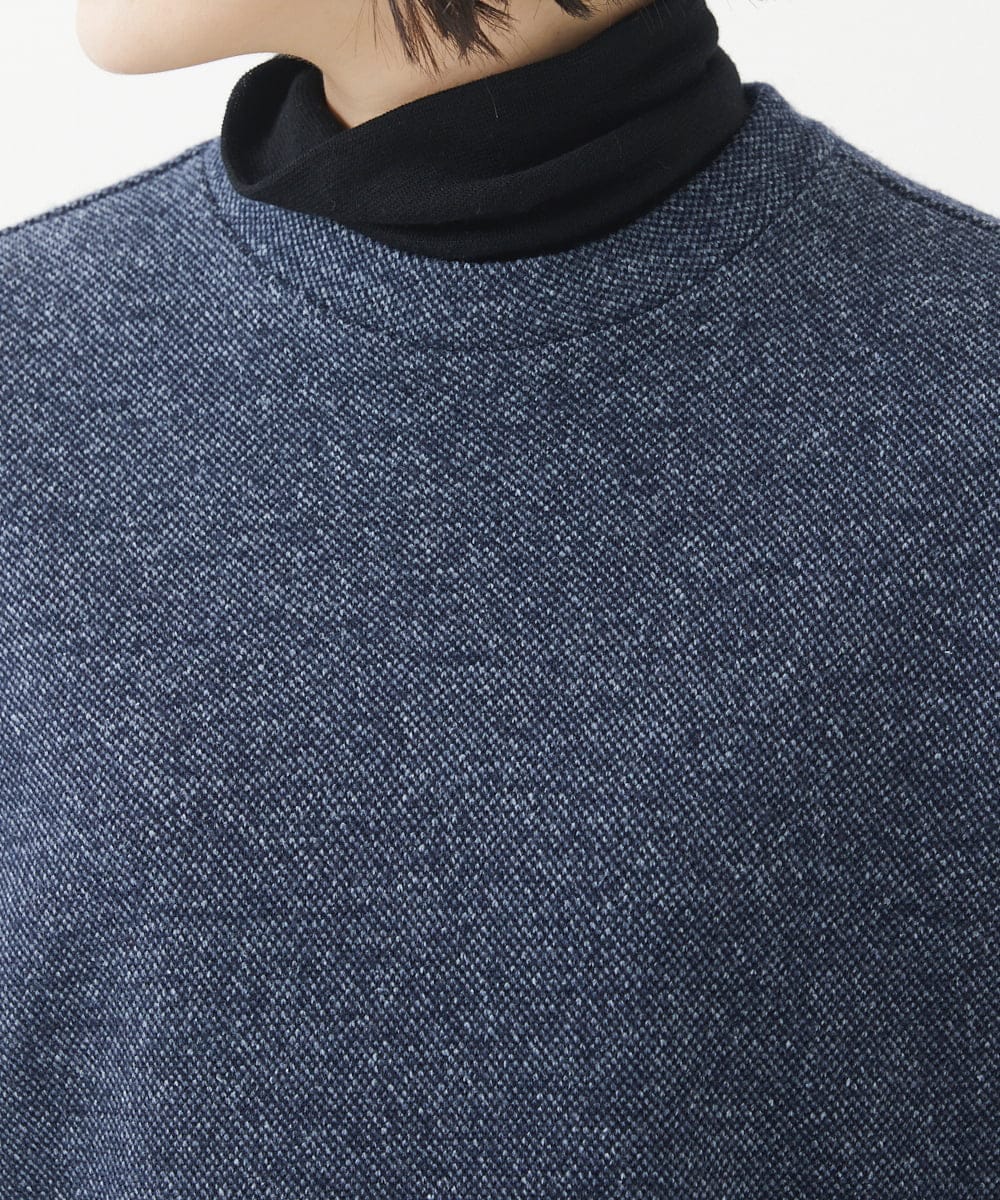 NHKAB40290 GIANNI LO GIUDICE(小さいサイズ)(メゾン ドゥ サンク) デニムライクジャージーカットソー ネイビー