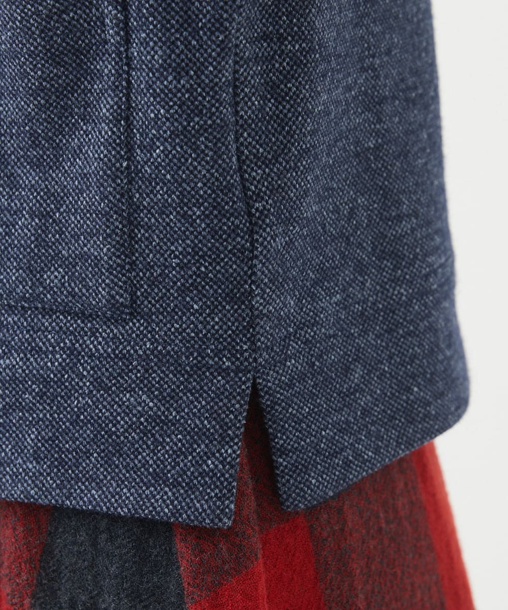 NHKAB40290 GIANNI LO GIUDICE(小さいサイズ)(メゾン ドゥ サンク) デニムライクジャージーカットソー ネイビー