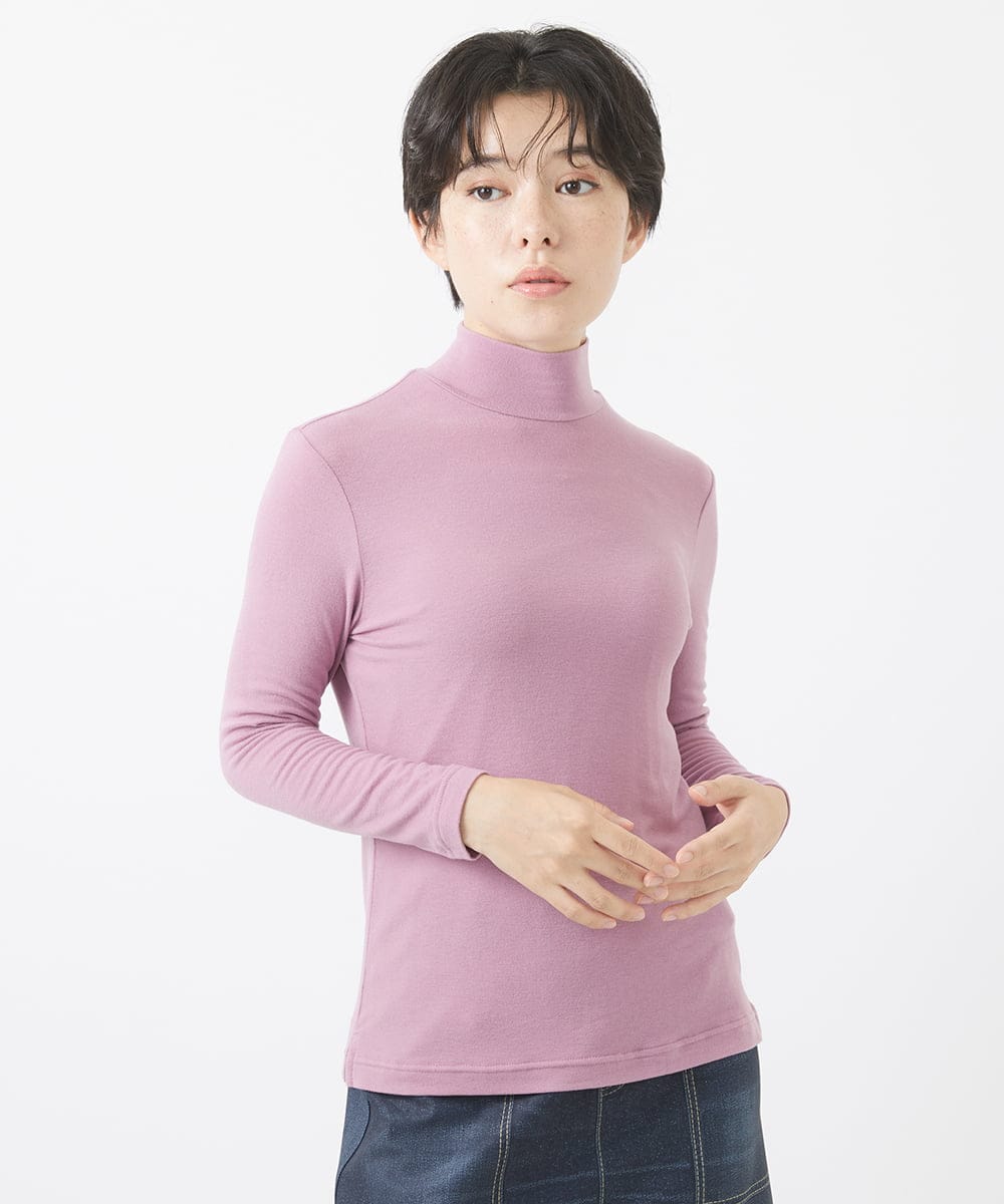 NHKAC80100 GIANNI LO GIUDICE(小さいサイズ)(メゾン ドゥ サンク) ミップ プロッサムベア天無地ハイネックカットソー ライトグリーン