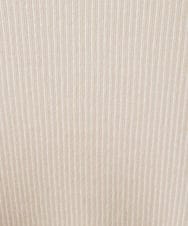 NHKAC83080 GIANNI LO GIUDICE(小さいサイズ)(メゾン ドゥ サンク) エアーコットンストライプハイネックカットソー ベージュ系