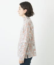 NHKAC92160 GIANNI LO GIUDICE(小さいサイズ)(メゾン ドゥ サンク) マッププリントハイネックカットソー ピンク系