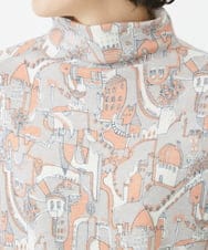 NHKAC92160 GIANNI LO GIUDICE(小さいサイズ)(メゾン ドゥ サンク) マッププリントハイネックカットソー ピンク系