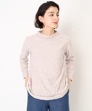 NHKAC93160 GIANNI LO GIUDICE(小さいサイズ)(メゾン ドゥ サンク) 更紗パイルジャカードプルオーバー ピンク