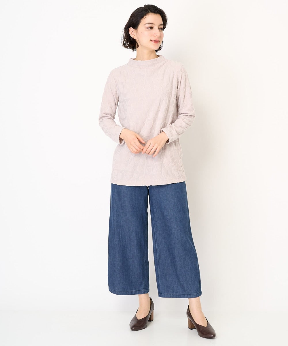 NHKAC93160 GIANNI LO GIUDICE(小さいサイズ)(メゾン ドゥ サンク) 更紗パイルジャカードプルオーバー ピンク