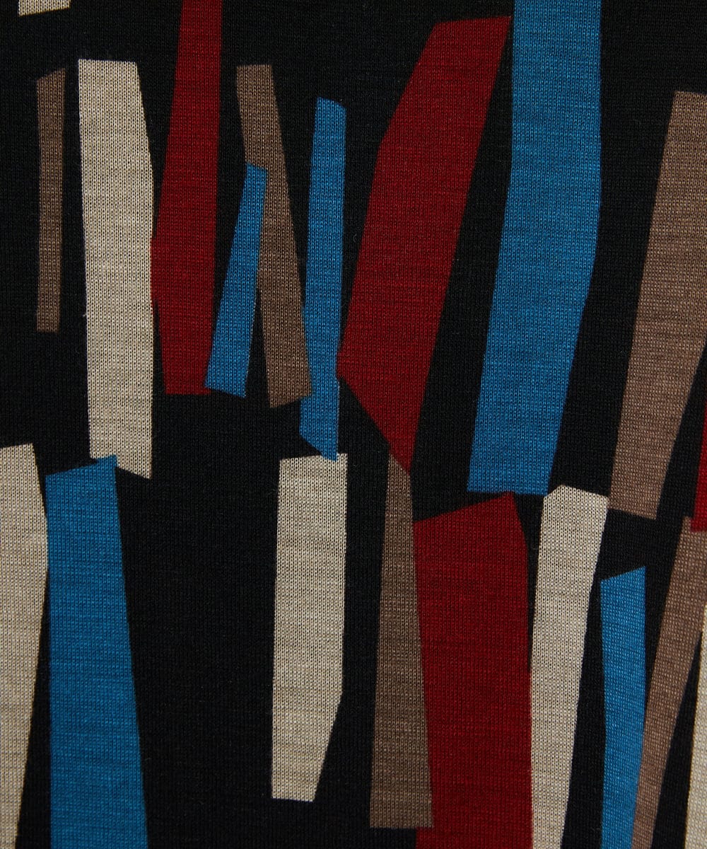 NHKAD02230 GIANNI LO GIUDICE(小さいサイズ)(メゾン ドゥ サンク) [日本製]Tenリバースティックプリントカットソー レッド