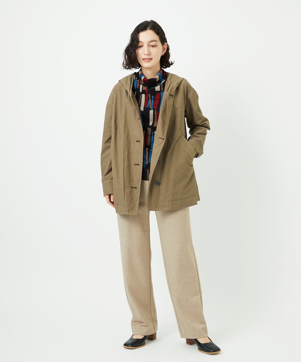 NHKAD02230 GIANNI LO GIUDICE(小さいサイズ)(メゾン ドゥ サンク) [日本製]Tenリバースティックプリントカットソー レッド