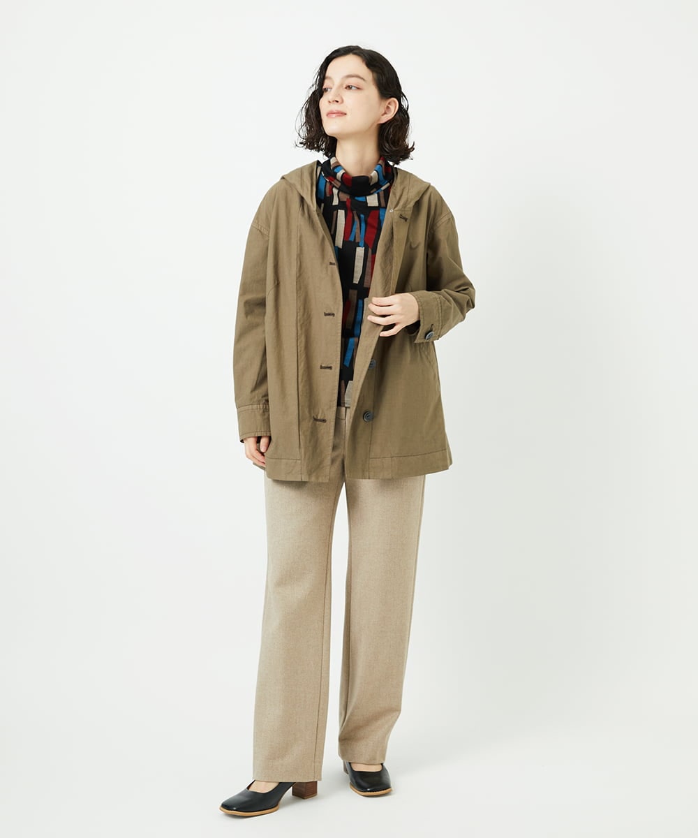 NHKAD02230 GIANNI LO GIUDICE(小さいサイズ)(メゾン ドゥ サンク) [日本製]Tenリバースティックプリントカットソー レッド