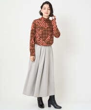 NHKAE11230 GIANNI LO GIUDICE(小さいサイズ)(メゾン ドゥ サンク) [日本製]ウールガーゼ天竺イタリアプリントカットソー ブルー系