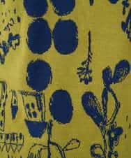 NHKAE12210 GIANNI LO GIUDICE(小さいサイズ)(メゾン ドゥ サンク) [日本製]幾何柄両面選針カットソー ライトグレー