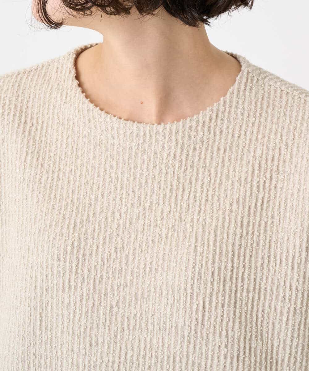 NHKAE20330 GIANNI LO GIUDICE(小さいサイズ)(メゾン ドゥ サンク) [セットアップ対応]コットンスラブインレーカットソー ベージュ