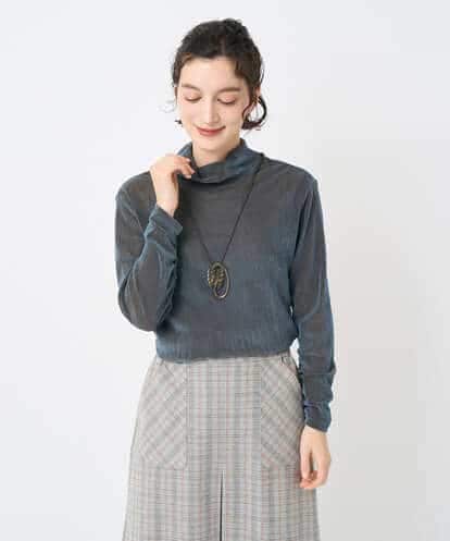 NHKAE40180 GIANNI LO GIUDICE(小さいサイズ) [日本製]タマムシパイルフロッキーカットソー