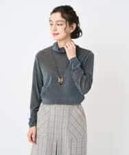 NHKAE40180 GIANNI LO GIUDICE(小さいサイズ)(メゾン ドゥ サンク) [日本製]タマムシパイルフロッキーカットソー ブラウン