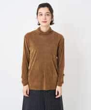 NHKAE40180 GIANNI LO GIUDICE(小さいサイズ)(メゾン ドゥ サンク) [日本製]タマムシパイルフロッキーカットソー ブラウン