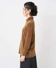 NHKAE40180 GIANNI LO GIUDICE(小さいサイズ)(メゾン ドゥ サンク) [日本製]タマムシパイルフロッキーカットソー ブラウン