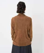 NHKAE40180 GIANNI LO GIUDICE(小さいサイズ)(メゾン ドゥ サンク) [日本製]タマムシパイルフロッキーカットソー ブラウン