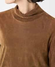 NHKAE40180 GIANNI LO GIUDICE(小さいサイズ)(メゾン ドゥ サンク) [日本製]タマムシパイルフロッキーカットソー ブラウン