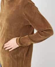 NHKAE40180 GIANNI LO GIUDICE(小さいサイズ)(メゾン ドゥ サンク) [日本製]タマムシパイルフロッキーカットソー ブラウン