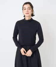 NHKAF41180 GIANNI LO GIUDICE(小さいサイズ)(メゾン ドゥ サンク) [日本製]ラグウォームボーダーカットソー ネイビー