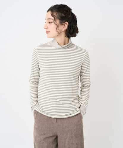 NHKAF41180 GIANNI LO GIUDICE(小さいサイズ) [日本製]ラグウォームボーダーカットソー