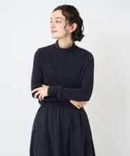 NHKAF41180 GIANNI LO GIUDICE(小さいサイズ)(メゾン ドゥ サンク) [日本製]ラグウォームボーダーカットソー ライトグレー