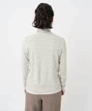 NHKAF41180 GIANNI LO GIUDICE(小さいサイズ)(メゾン ドゥ サンク) [日本製]ラグウォームボーダーカットソー ライトグレー