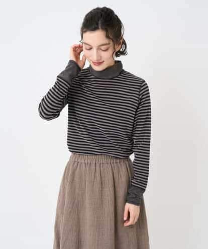 NHKAF41180 GIANNI LO GIUDICE(小さいサイズ) [日本製]ラグウォームボーダーカットソー