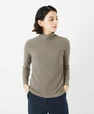 NHKAF85130 GIANNI LO GIUDICE(小さいサイズ)(メゾン ドゥ サンク) ミッププロッサムベア天ボーダー柄ハイネックカットソー ベージュ